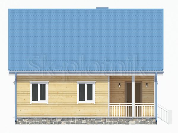 Каркасный дом с мансардой ДК-32. Картинка №4