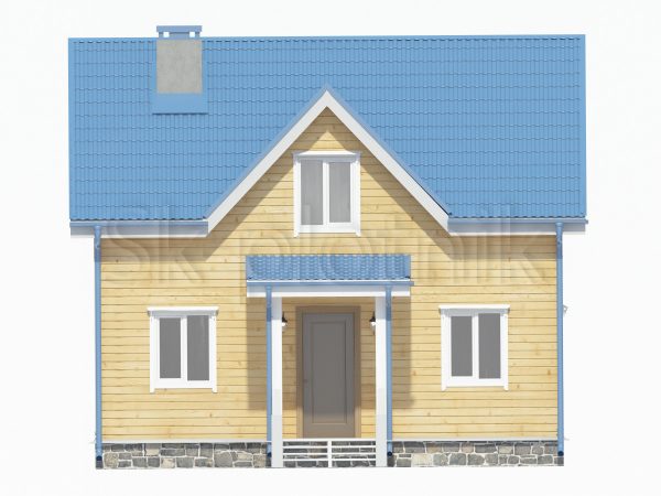 Проект каркасного дома с санузлом ДК-21. Картинка №3