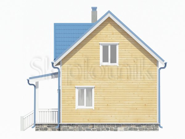 Проект каркасного дома с санузлом ДК-21. Картинка №4