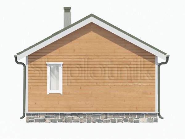 Проект одноэтажного каркасного дома 6х6  ДК-49. Картинка №6