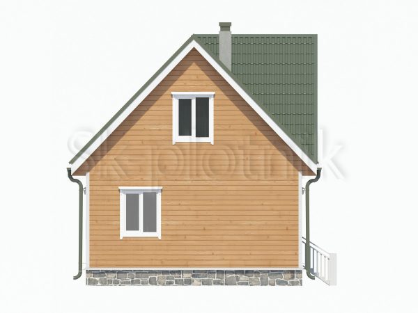 Проект Каркасный дом с мансардой ДК-45. Картинка №3