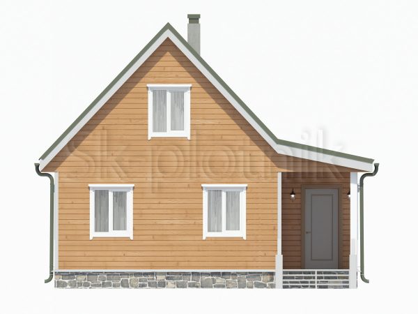 Проект Каркасный дом 6х8 с мансардой ДК-14. Картинка №3
