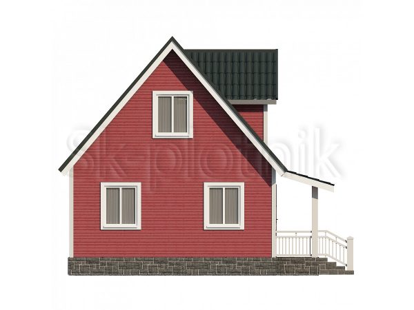 Каркасный дом с мансардой ДК-27. Картинка №5