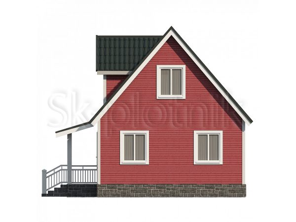 Каркасный дом с мансардой ДК-27. Картинка №7