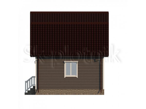 Проект Каркасный дом 6х6 с санузлом ДК-67. Картинка №8