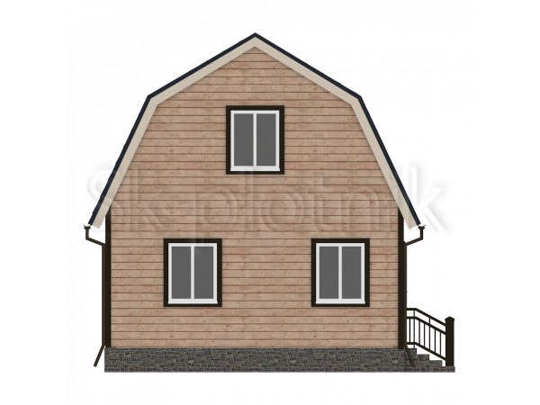 Дачный дом из бруса 6х6 с мансардой Д-11. Картинка №7
