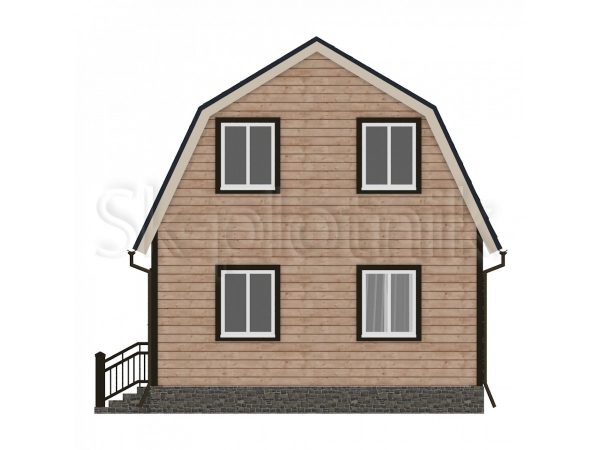 Дачный дом из бруса 6х6 с мансардой Д-11. Картинка №5