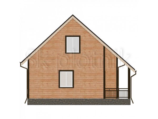 Дом из бруса в стиле шале 8х8 Д-35. Картинка №5