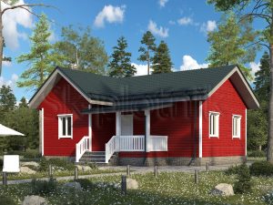 Проект Каркасный дом 8х10 по финской технологии ДК-81