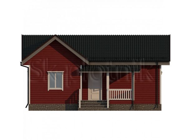 Проект Каркасный дом 8х10 по финской технологии ДК-81. Картинка №3