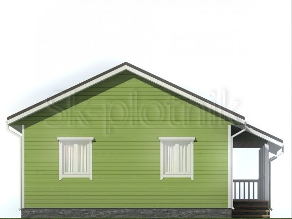 Проект Каркасный дом 9х9 в финском стиле ДК-99. Картинка №4