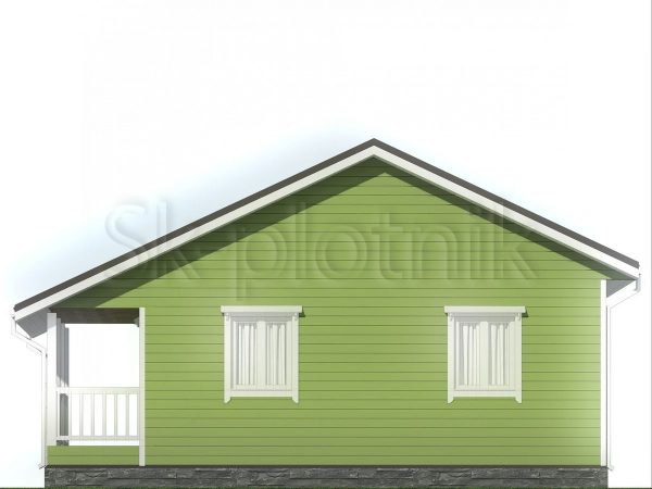 Проект Каркасный дом 9х9 в финском стиле ДК-99. Картинка №6