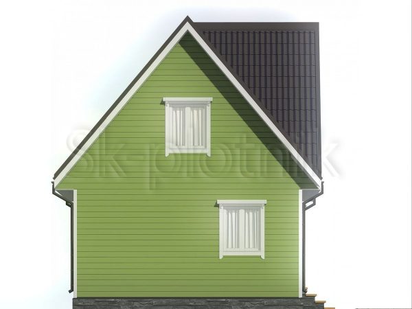 Небольшой гостевой каркасный дом для дачи 6х7 ДК-100. Картинка №6