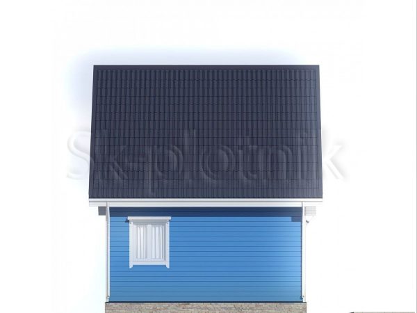 Проект каркасного дома 6х6 с двускатной крышей ДК-105. Картинка №6