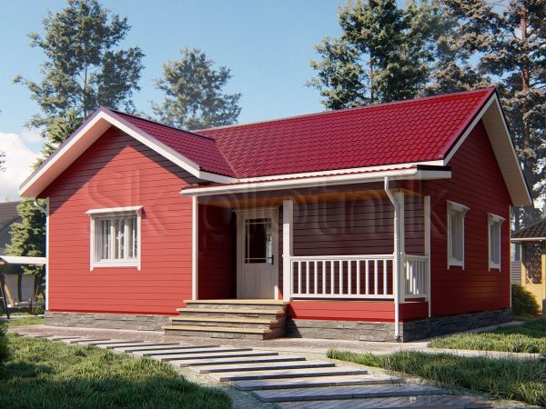Проект каркасный дом в финском стиле 8,5х10 ДК-97. Картинка №1