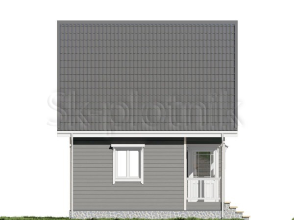 Проект каркасного дома 6х6 с мансардой ДК-148. Картинка №7