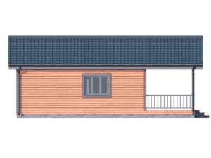 Проект одноэтажного финского каркасного дом 6х11 с террасой ДК-144. Миниатюра №6
