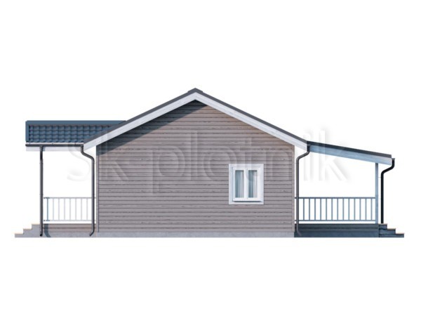 Проект финского каркасного дома 7х11 с террасой, 1 этаж ДК-145. Картинка №7